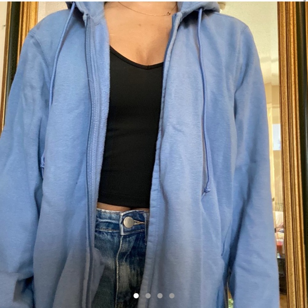 Blue hoodie